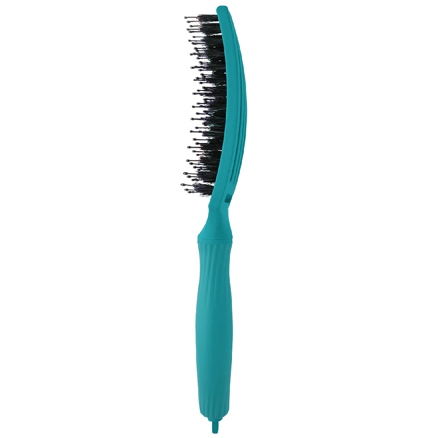 Olivia Garden Щетка массажная с натуральной щетиной Finger Brush Combo Medium Tropical Ocean