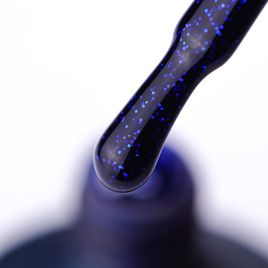 NUB 188 PROM NIGHT gel varnish (dark blue with micro-shine), 8 ml