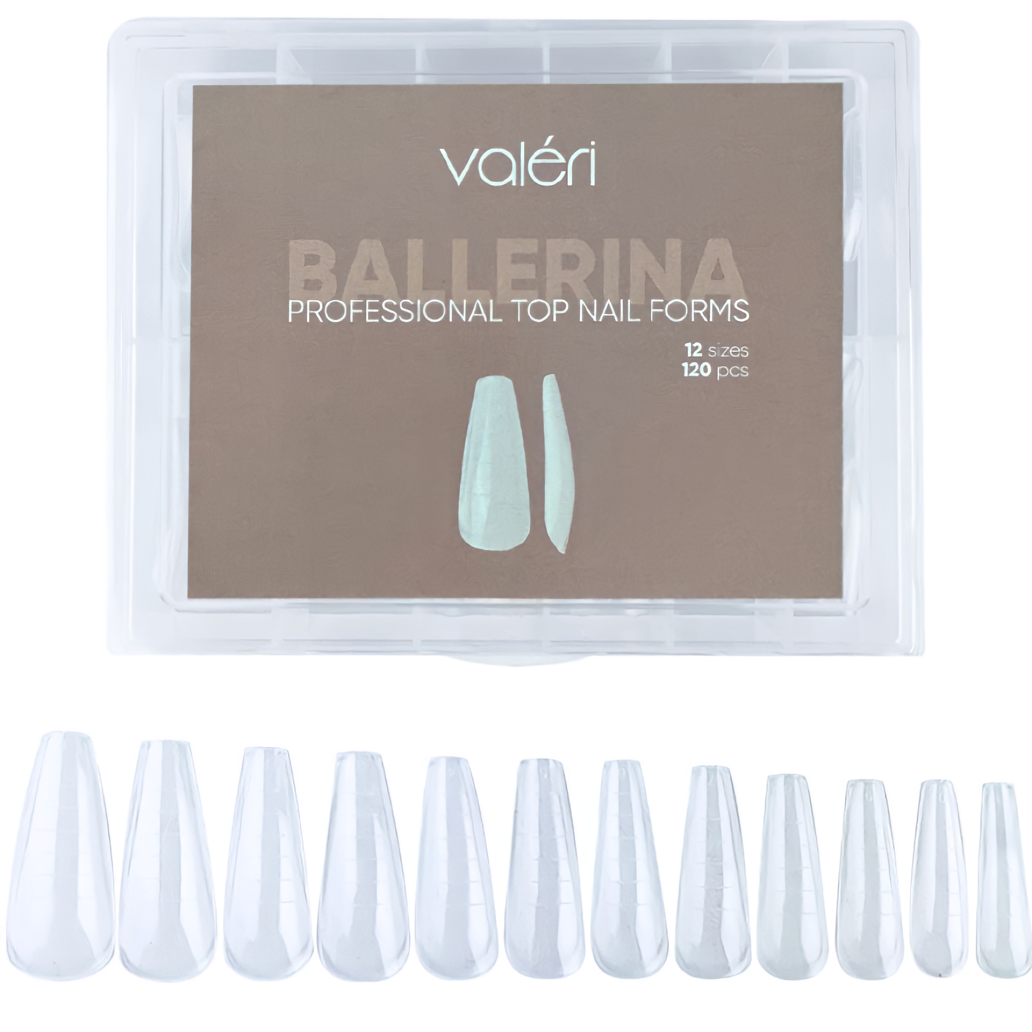 Valeri Верхні форми для нарощування Top Nail Forms Balerine (120 шт)