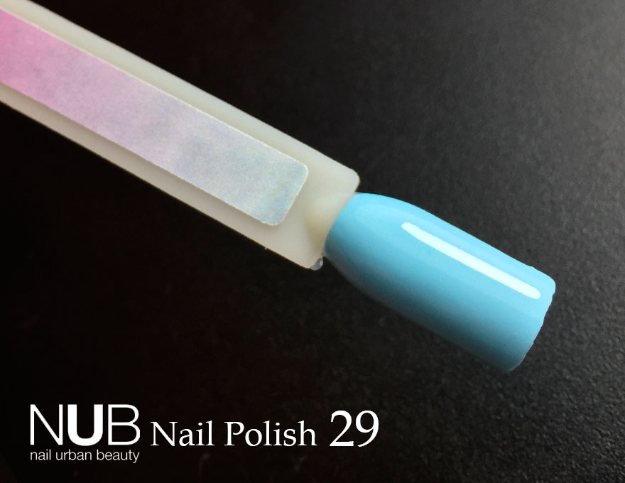 Nail polish NUB 029 Aquatic Blue (muted blue, enamel), 14 ml
