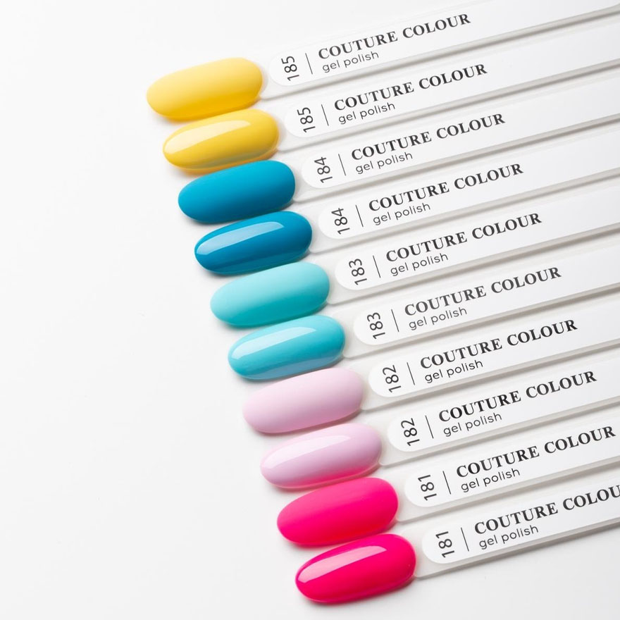 Гель-лак Couture Colour №185 (насыщенный желтый, эмаль), 9 мл
