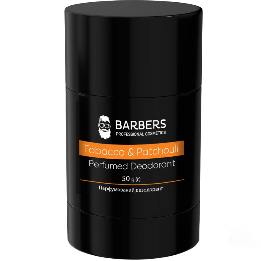 BARBERS Дезодорант парфумований Tobacco & Patchouli, 50 г BARBERS Дезодорант парфумований Tobacco & Patchouli, 50 г