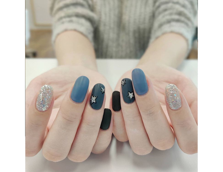 Гель-лак CND Shellac Indigo Frock (темний сіро-блакитний з ледве-помітним мікроблиском), 7,3 мл