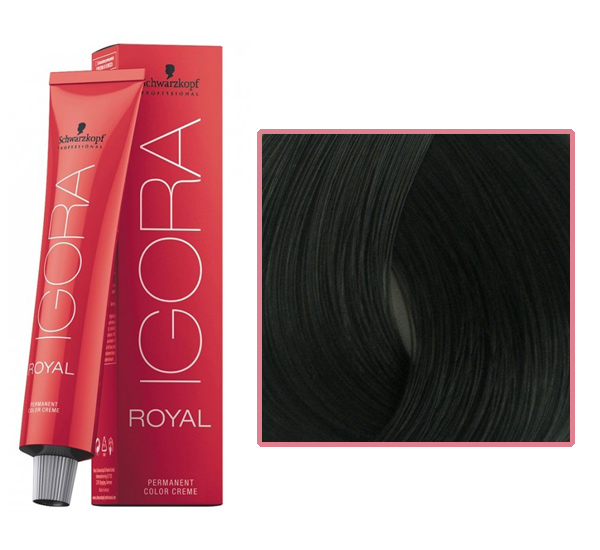 Professional hair color IGORA Royal 4-63 medium brown chocolate matte, 60 ml