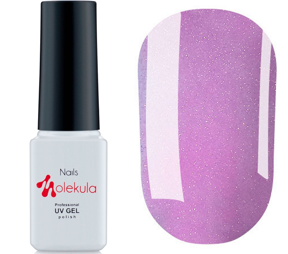 Molekula INSTA gel varnish No. I06 (pink-lilac with sparkles), 6 ml