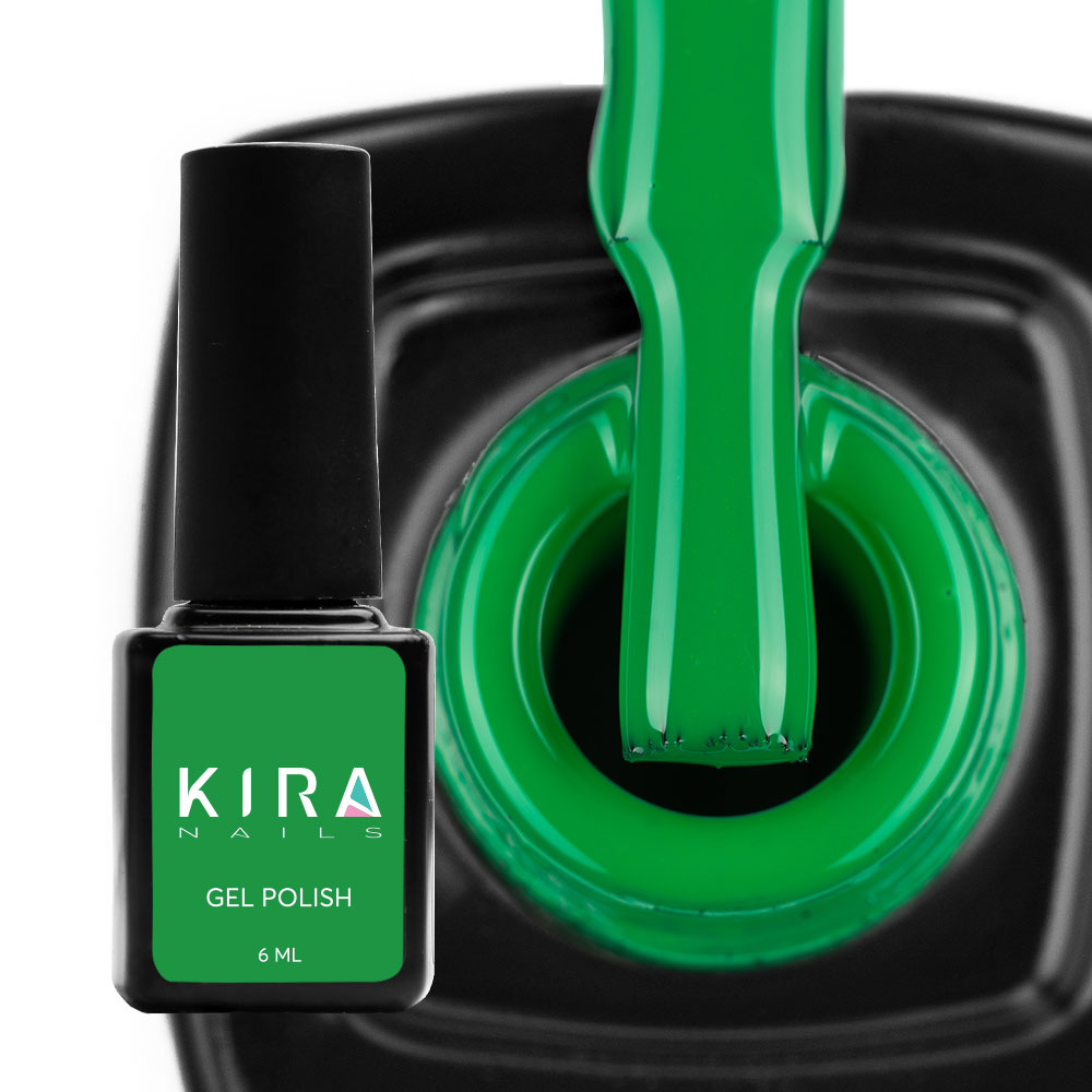 Kira Nails gel varnish No. 180 (green mint, enamel), 6 ml