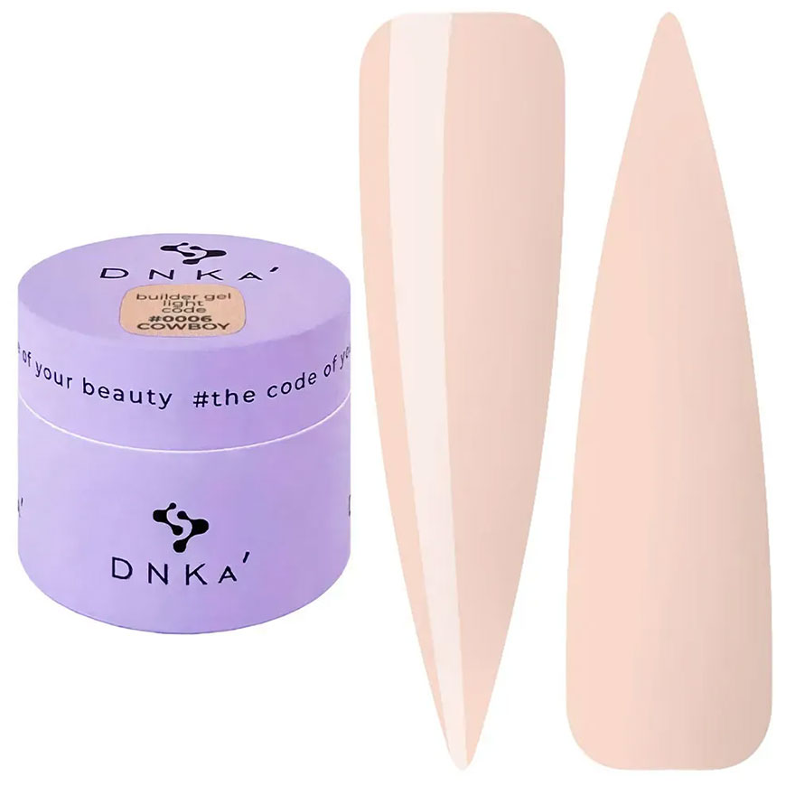 DNKa Гель для ногтей Builder Light Gel 0006 Cowboy, 15 мл