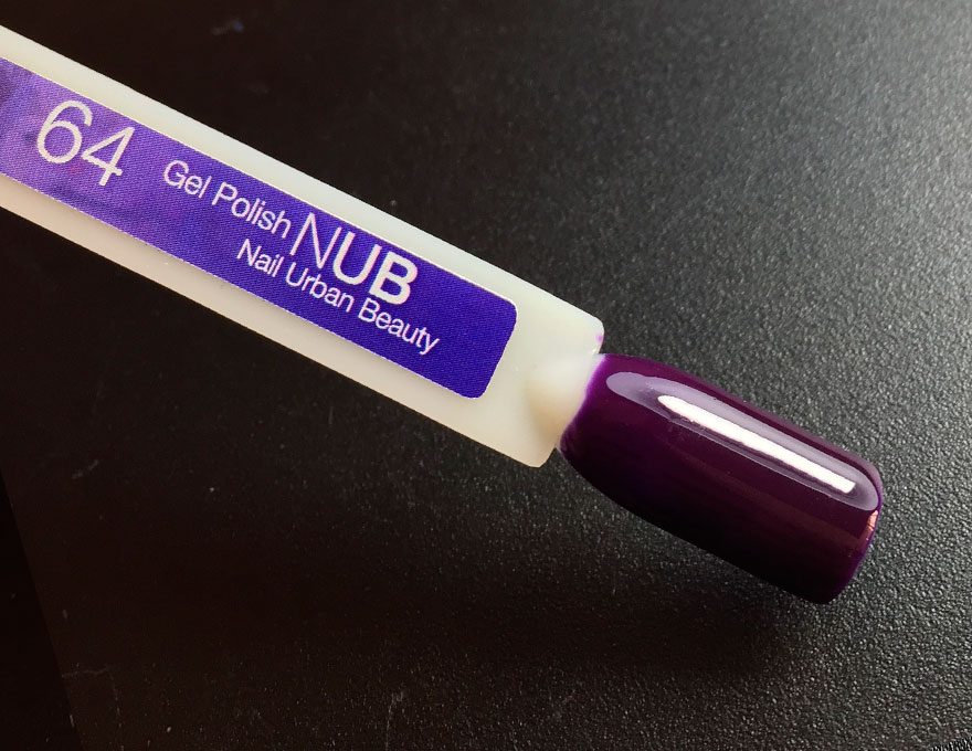 Гель-лак NUB 064 Crestaire (глибокий темно-ліловий, емаль), 8 мл