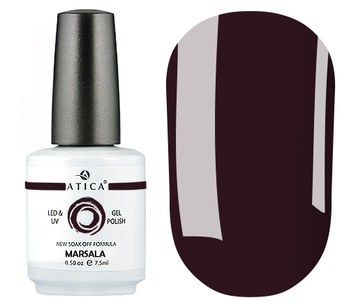 Atica Marsala GPM33 gel varnish (marsala, enamel), 7.5 ml