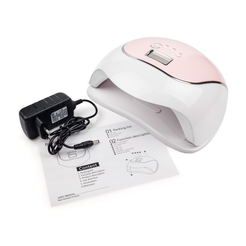 BQ-V5 Macaroon Pink Lamp universal LED+UV 120 W BQ-V5 Macaroon Pink Lamp universal LED+UV 120 W