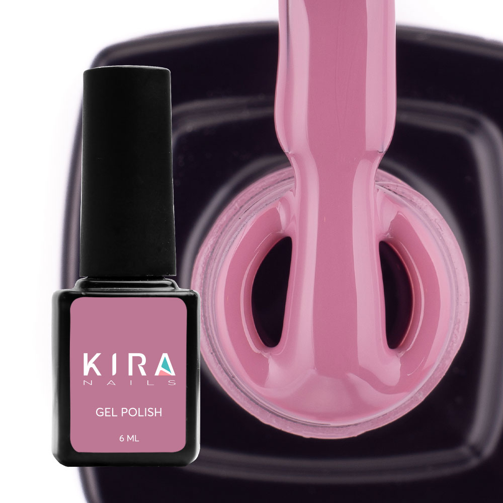 Kira Nails gel varnish No. 092 (dark lilac, enamel), 6 ml