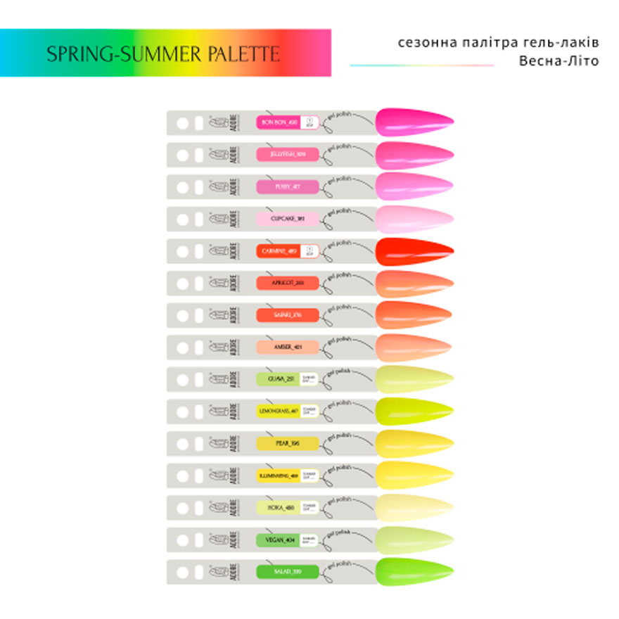 Gel varnish ADORE Professional No. 115 (bright light lime, neon), 7.5 ml