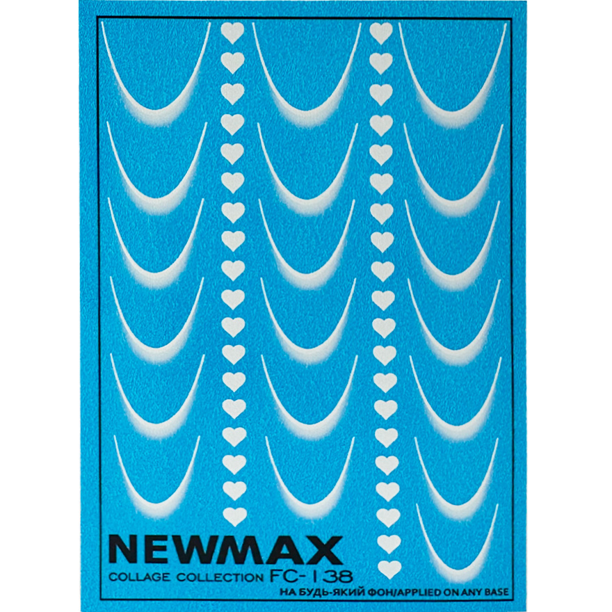 NewMax Slider design FC-138 (for jacket with hearts, blue background)