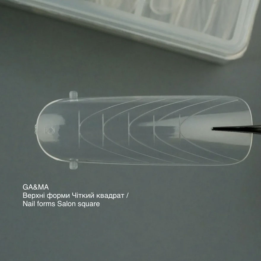 Ga&Ma Верхні форми Nails forms Salon square collaboration with