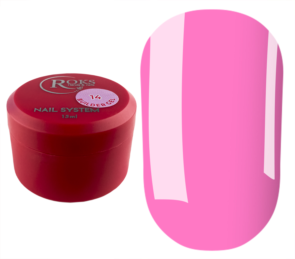 Roks Гель для ногтей Builder Gel №14, 15 мл