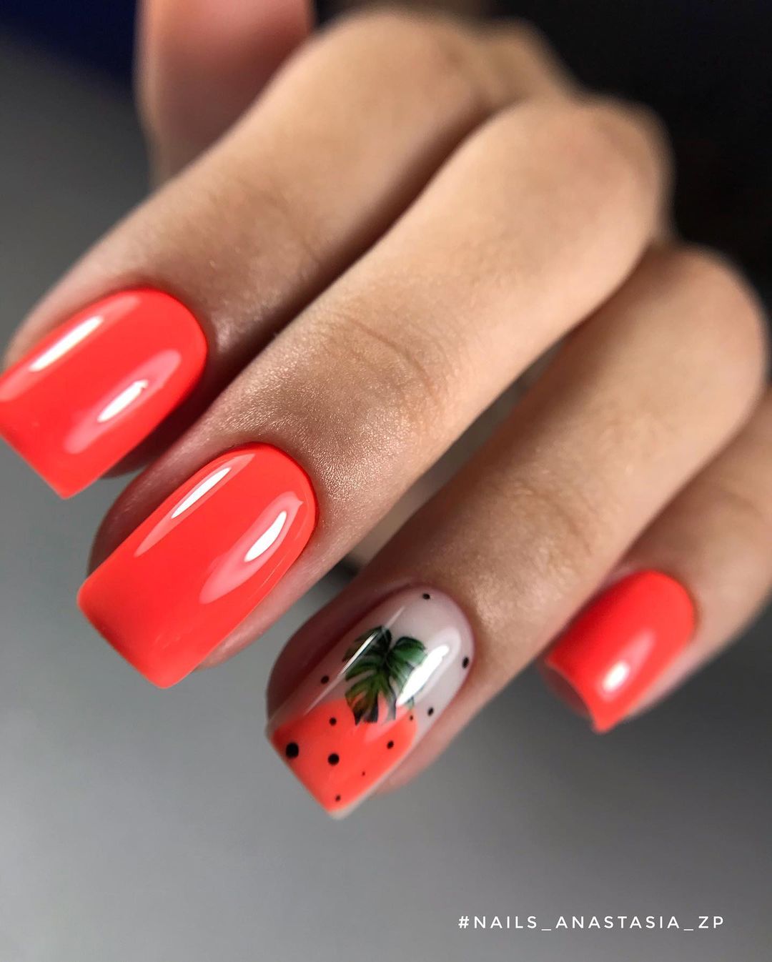 Гель-лак Kira Nails №106 (світло-кораловий, емаль, неоновий), 6 мл