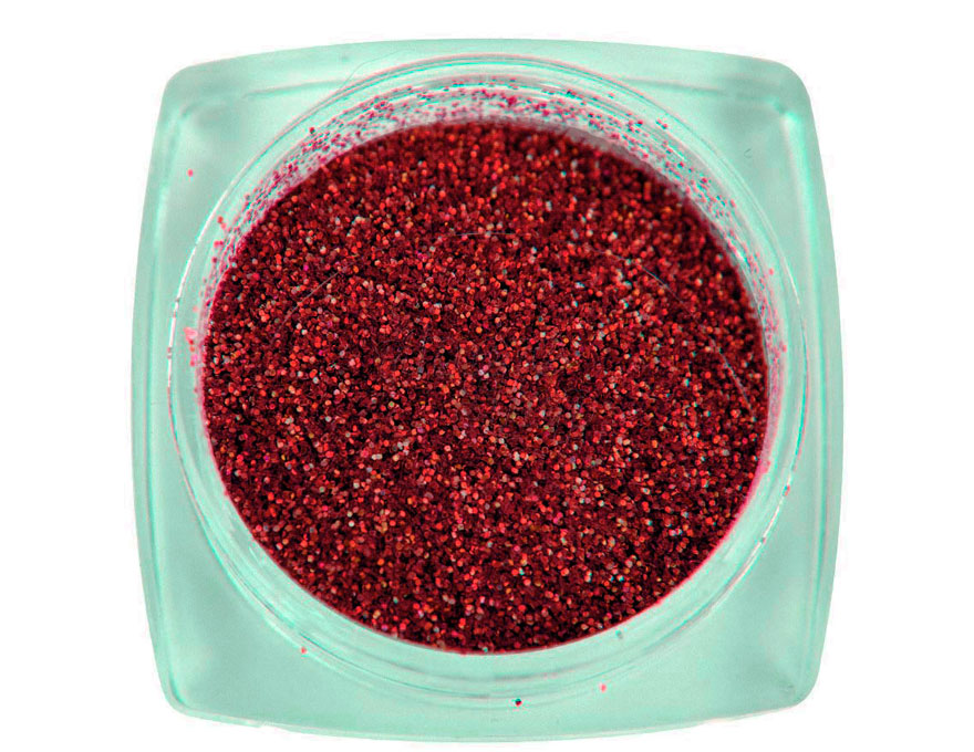 Komilfo spangles 037, size 0.08 mm, (red) E2.5 g Komilfo spangles 037, size 0.08 mm, (red) E2.5 g