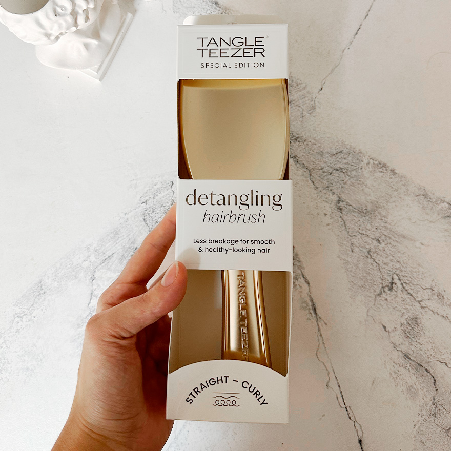 Tangle Teezer Hair Comb The Ultimate Detangler Chrome Neo Gold