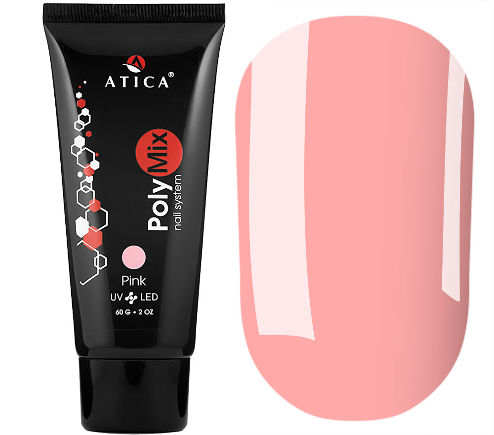 Atica Polymix Pink - rozhevy polygel, 60 g