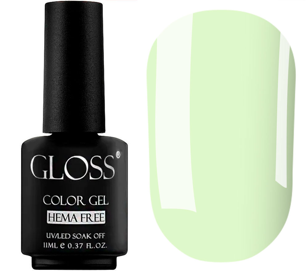 Гель-лак GLOSS Hema Free Milk Lime, 11 мл