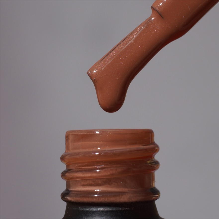 Gel varnish Komilfo DeLuxe Termo C003 (light brown, when heated - bright light green), 8 ml