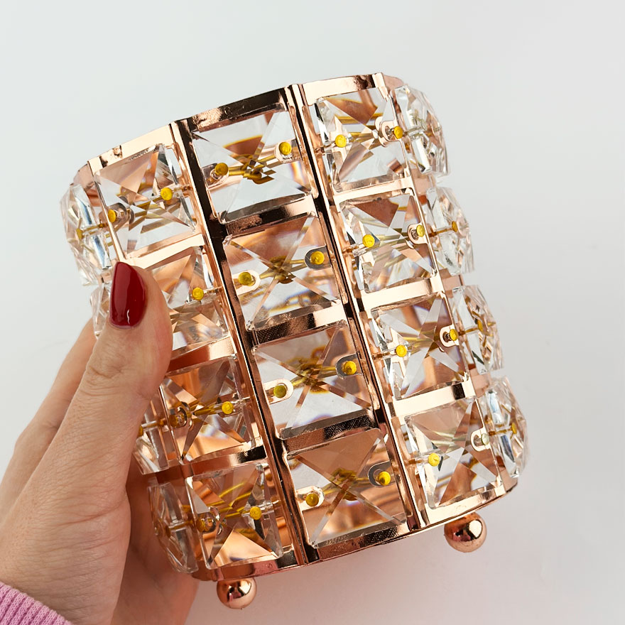 Stand-glass "Crystal" for brushes and files, metal, gold