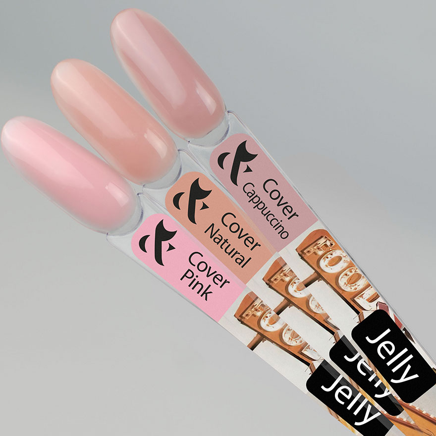 F.O.X Jelly Cover Pink моделюючий гель желе, 15 мл
