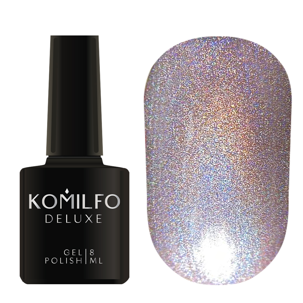 Gel Polish Komilfo Holographic 002 (pink), 8 ml