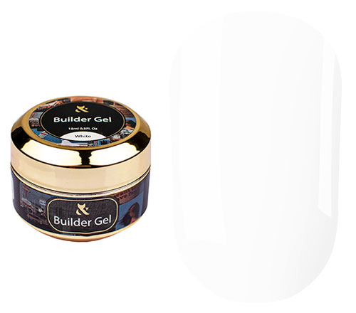 F.O.X Builder gel White моделюючий середньої консистенції, 15 мл
