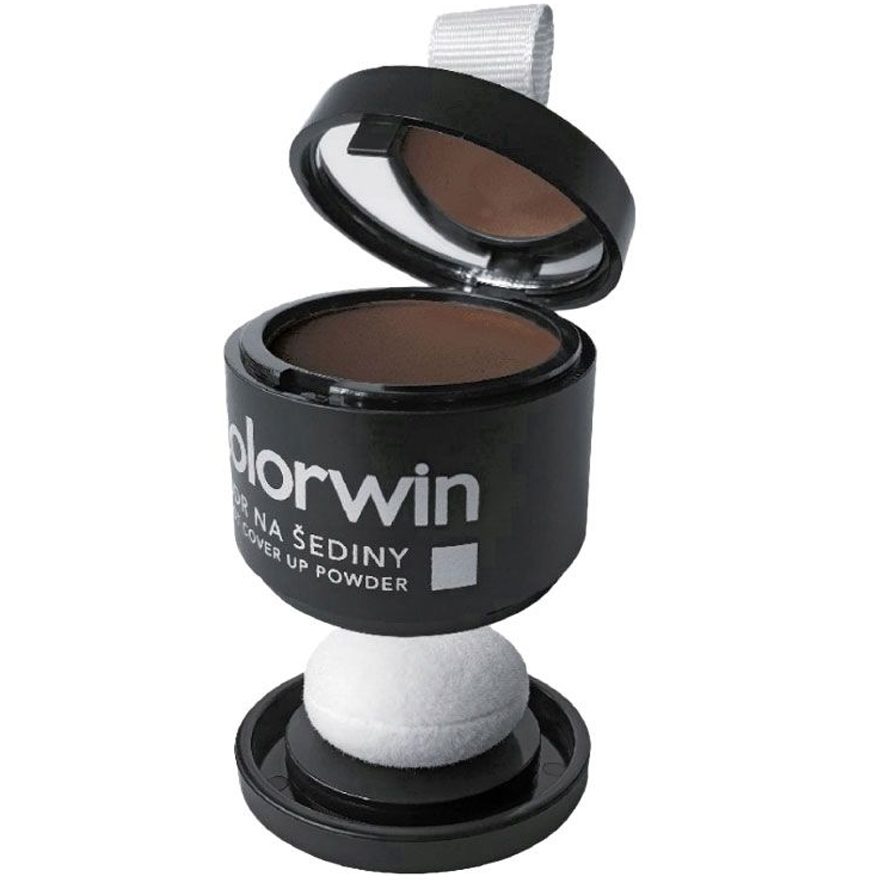 Colorwin Пудра для маскировки отросших корней волос светло-коричневая 3,2 г