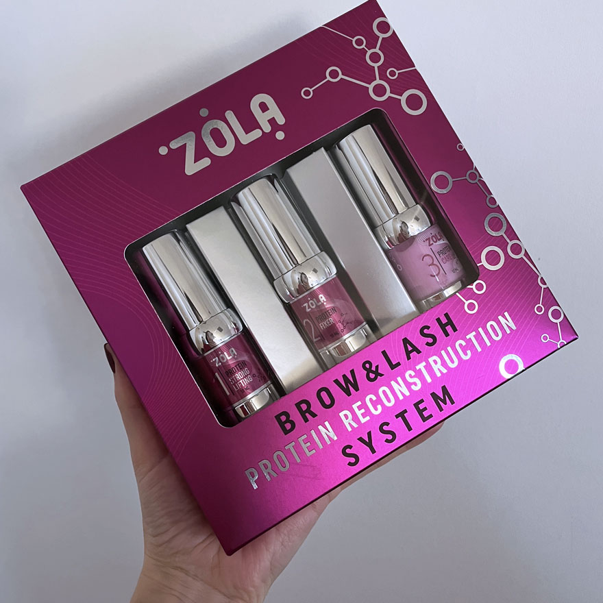 ZOLA Lamination Set Brow&Lash Protein Reconstruction System, 3 x 10 ml