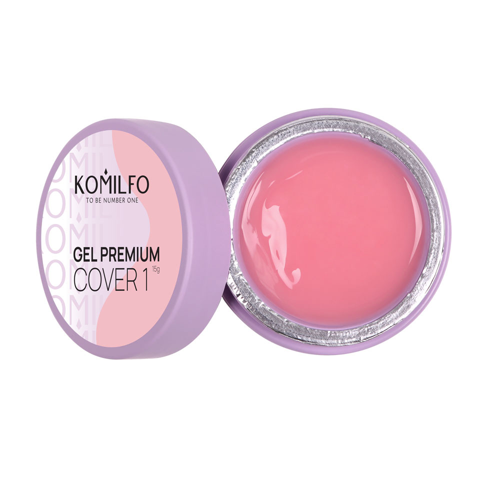 Komilfo Gel Premium Cover 1 HEMA/TPO free, гель для нігтів, 15 мл