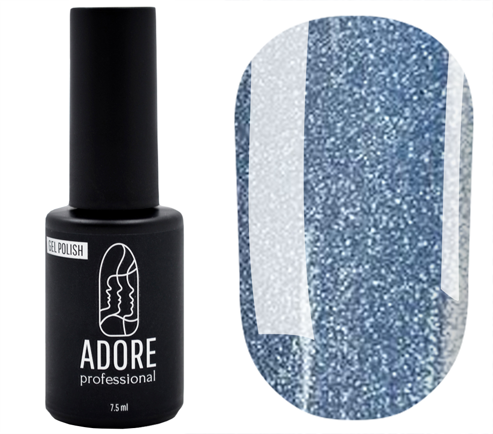 Gel polish ADORE Professional No. 463 (blue, cat's eye), 8 ml Gel polish ADORE Professional No. 463 (blue, cat's eye), 8 ml