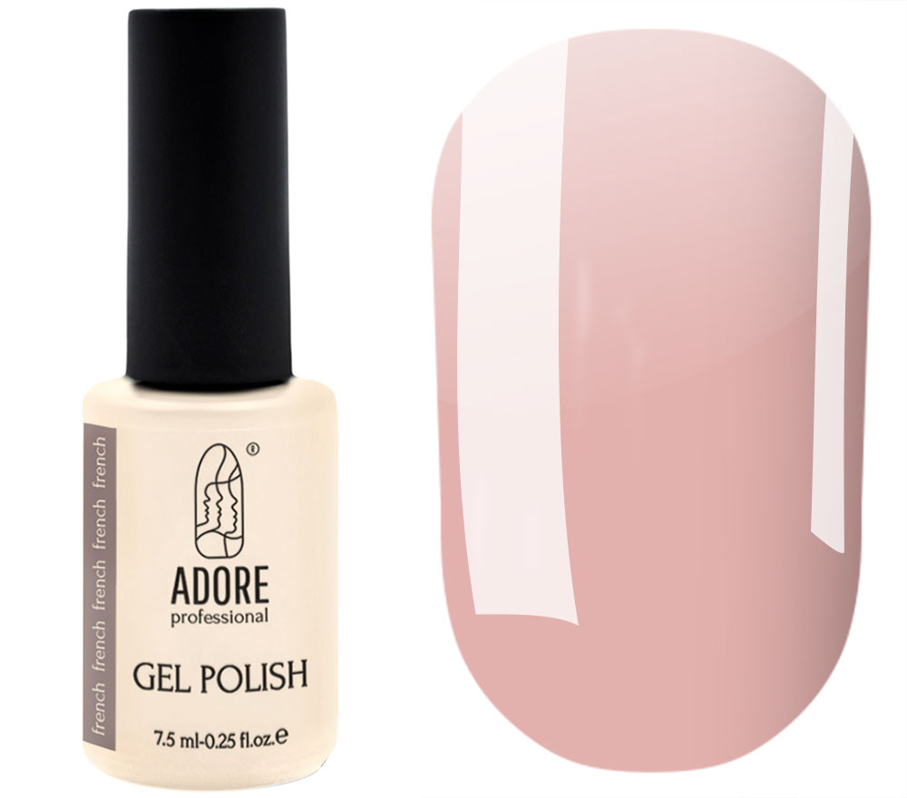 Gel Polish ADORE Professional No. F-008 (pale pink, enamel), 7.5 ml Gel Polish ADORE Professional No. F-008 (pale pink, enamel), 7.5 ml