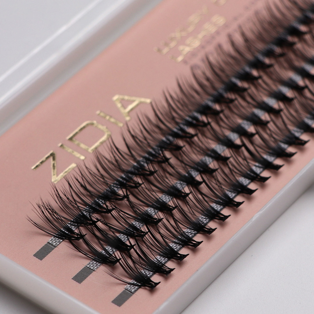 ZIDIA Cluster lashes Вії-пучки 20D MESSY C 0,10 (3 стрічки, розмір 12 mm)