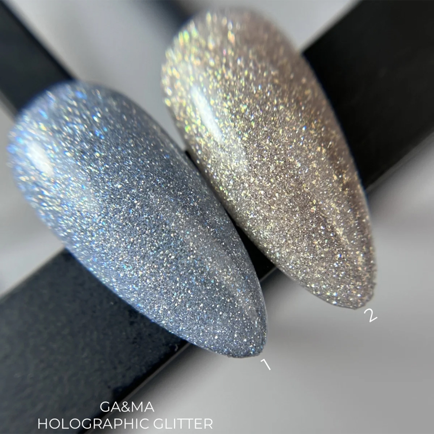 GA&MA Гель-лак Holographic glitter 001, 10 мл