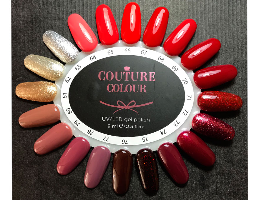 Гель-лак Couture Colour №063 (серебристый с блестками), 9 мл