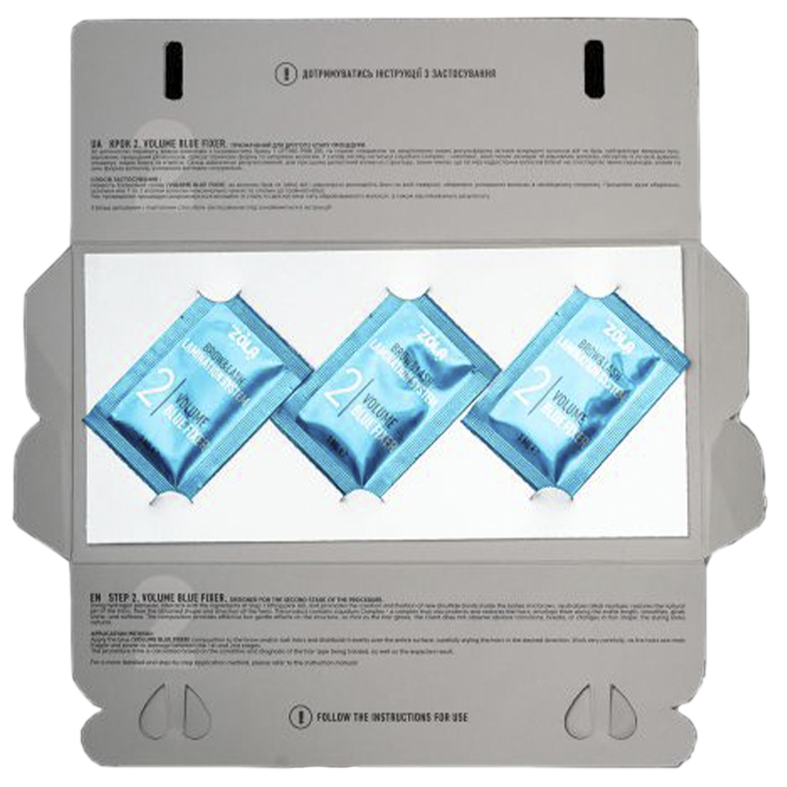 ZOLA Набір в саше 02 Volume Blue Fixer Color Lab (3 x 1 мл) ZOLA Набір в саше 02 Volume Blue Fixer Color Lab (3 x 1 мл)