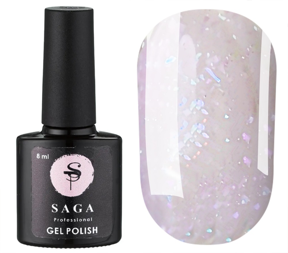 SAGA professional ROYAL BASE 4 (milky peach with flakes), 9 ml