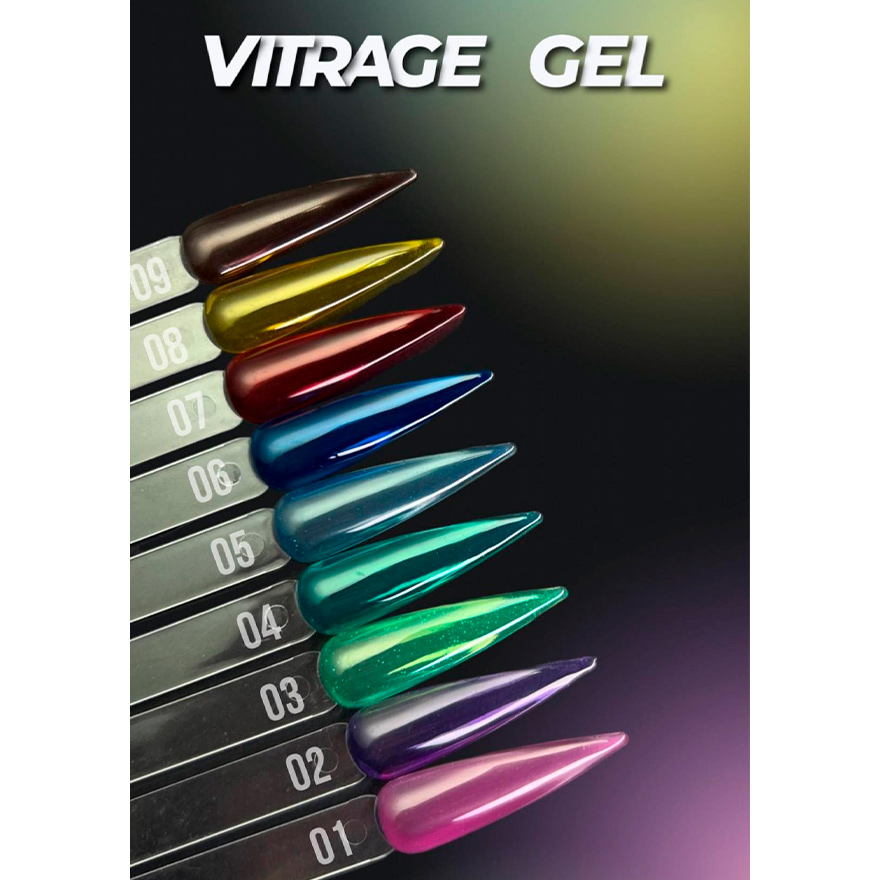 MOON FULL Vitrage Collor Gel nail polish #02, 8 ml