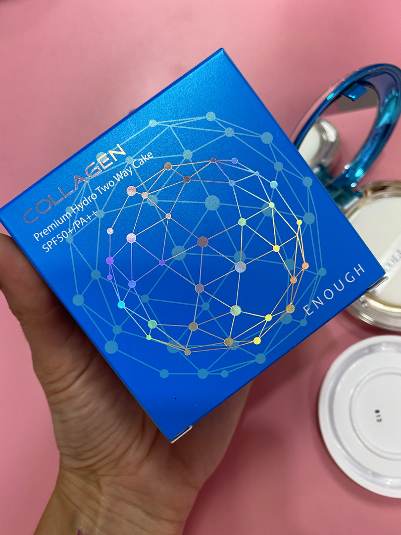 ENOUGH Collagen Premium Hydro To Way Cake SPF50+/PA++, пудра №13 + сменный блок