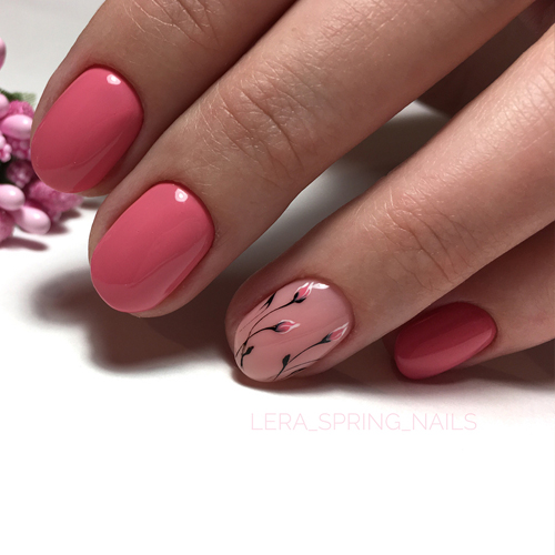 Gel Polish Komilfo Deluxe Series D055 (coral pink, enamel), 8 ml.