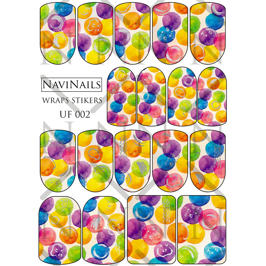 NaviNails Пленка на ногти WS UF-002 Silver