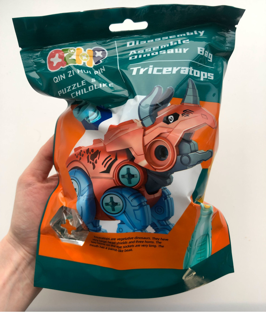Children's toy - constructor, Triceratops
