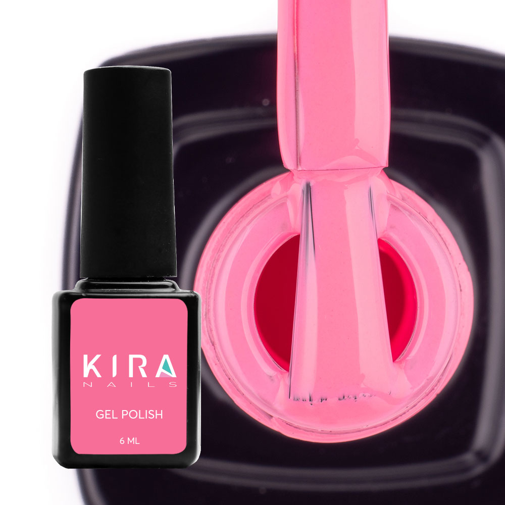 Гель-лак Kira Nails №059 (насичений рожевий, емаль), 6 мл