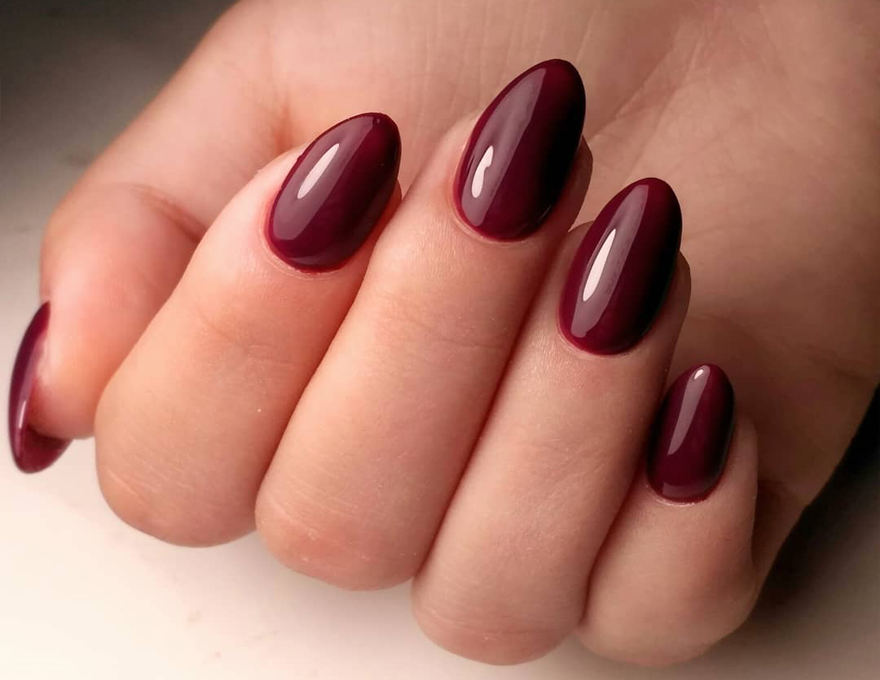 Gel Polish Komilfo Deluxe Series Dusk Collection D303 (very dark wine, enamel), 8 ml