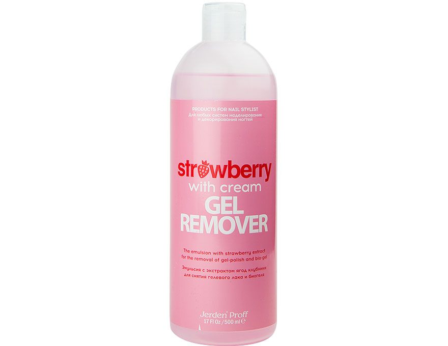Jerden Proff Gel Remover emulsion for removing gel polish and biogel, Blackberry, 500 ml