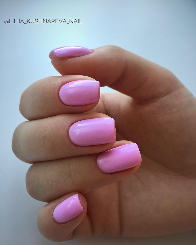 Kira Nails gel-varnish No. 103, (pink-purple, enamel), 6 ml