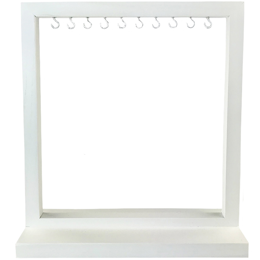 Stand for types, unbranded, wood (white)