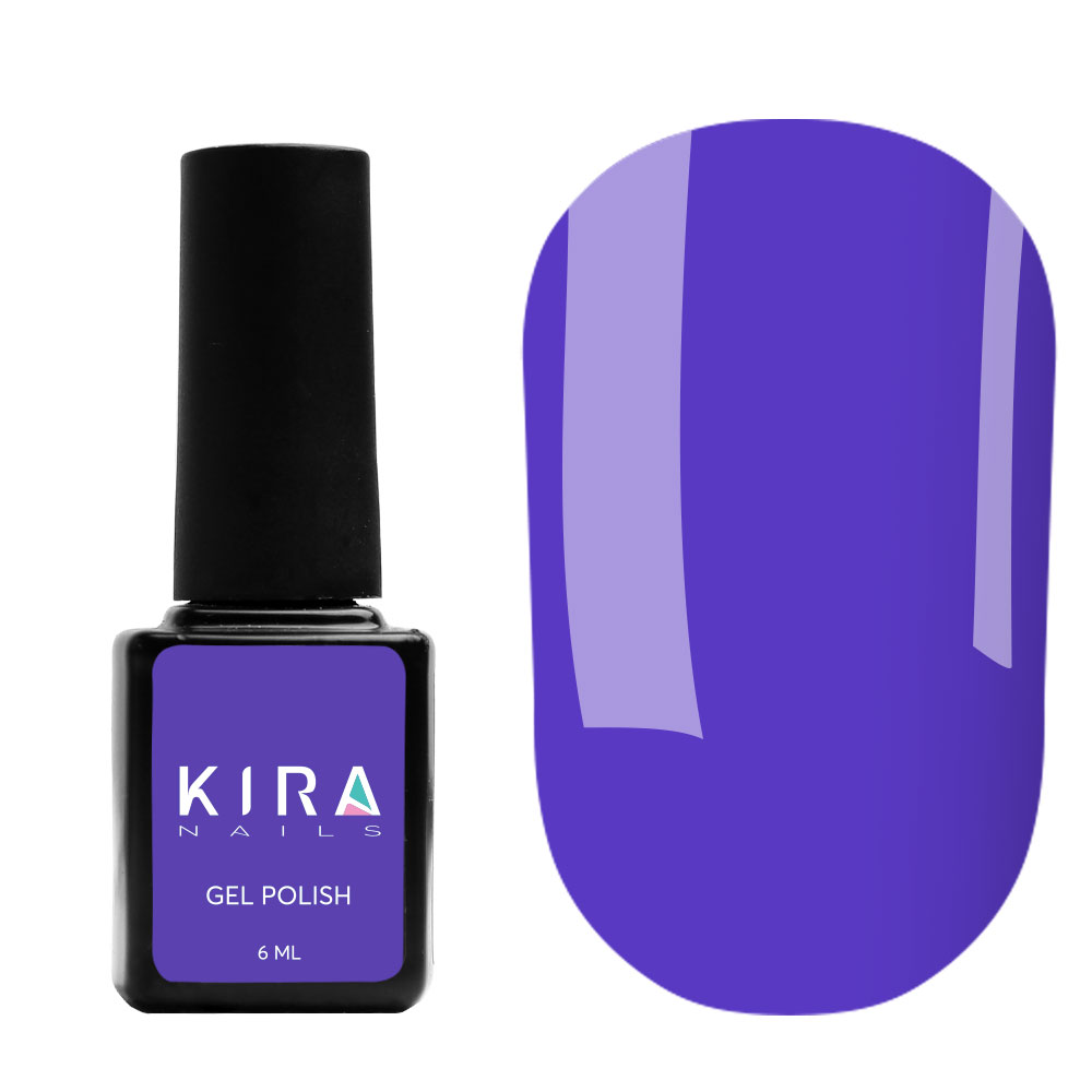 Kira Nails gel varnish No. 156 (bright blue, enamel), 6 ml